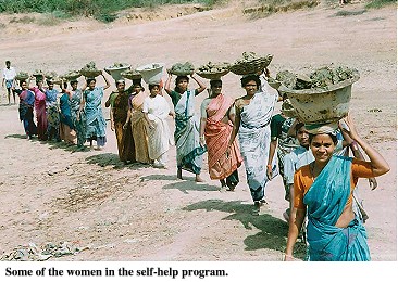 Some of the women in the self-help program.
