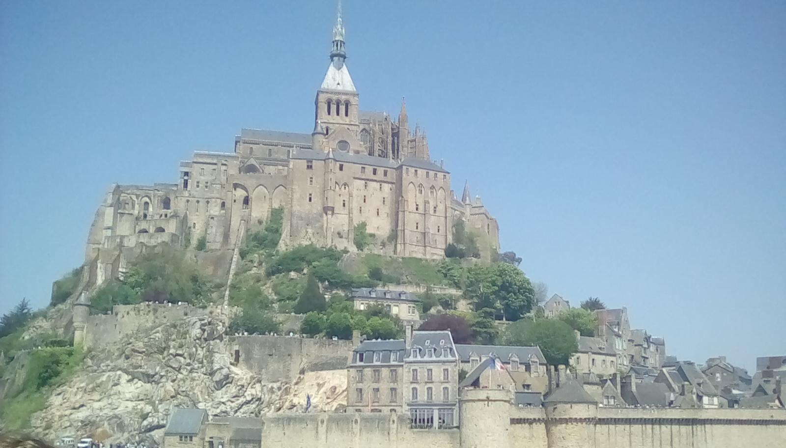 Photo of Mont St Michel up on the hill