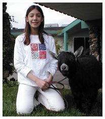 Brianne and Samson outside the Sierra Health Care Nursing and Rehabilitation Center
