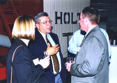 Bob chatting with Val Dolcini of Davis