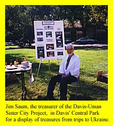 Jim Saum, Treasurer for Uman Sister City