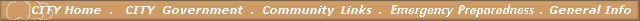 City of Woodland and Community Links Menu