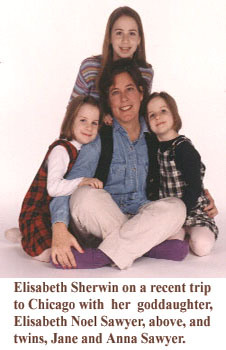 Elisabeth Noel Sherwin and Elisabeth Noel Sawyer with twins June and Anna Sawyer.